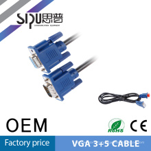 SIPU 5m long 6,0 mm 0D BC VGA moniteur M/M câble cordon pour PC TV